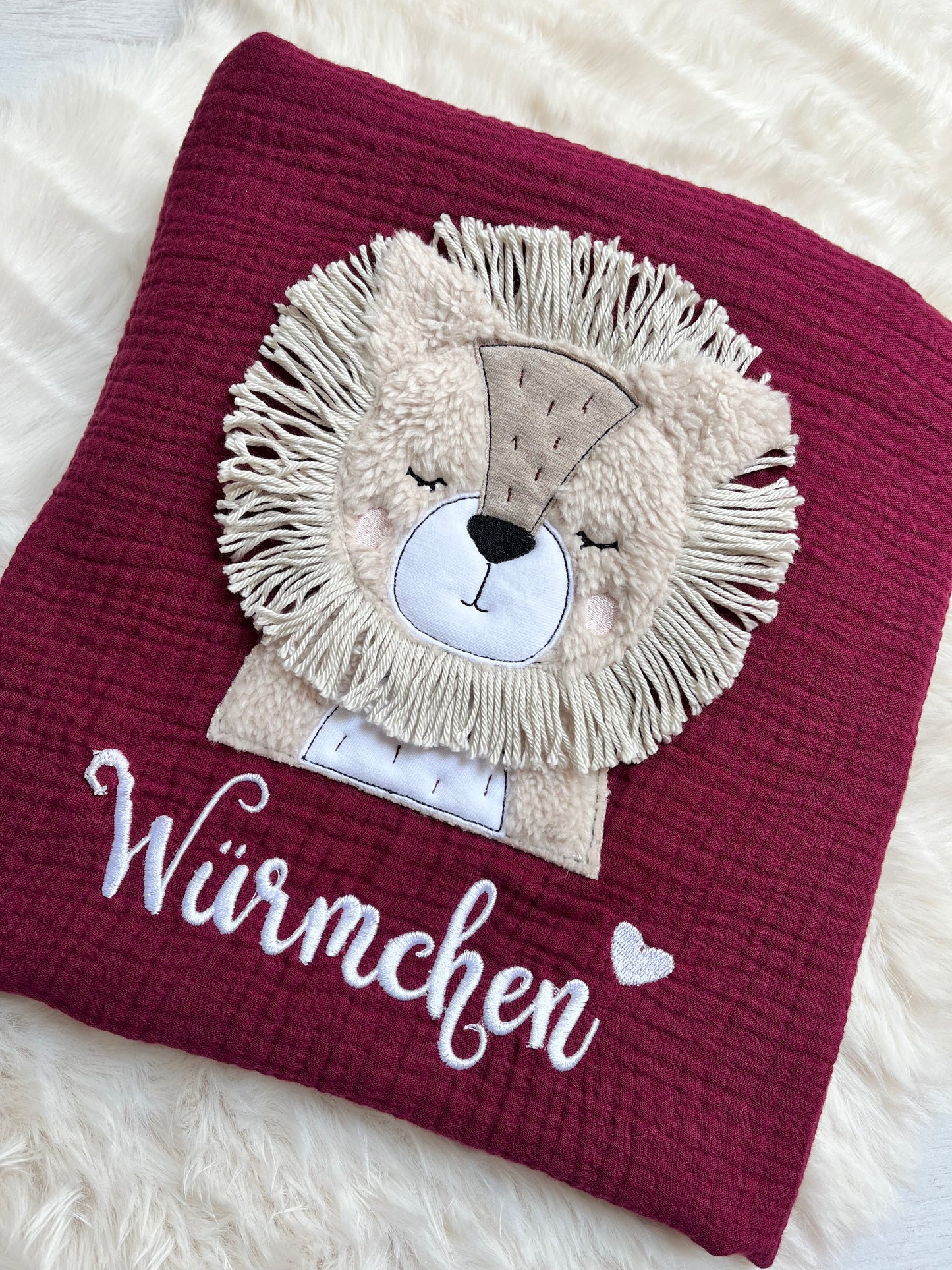 B-Ware Baby Decke „Würmchen“