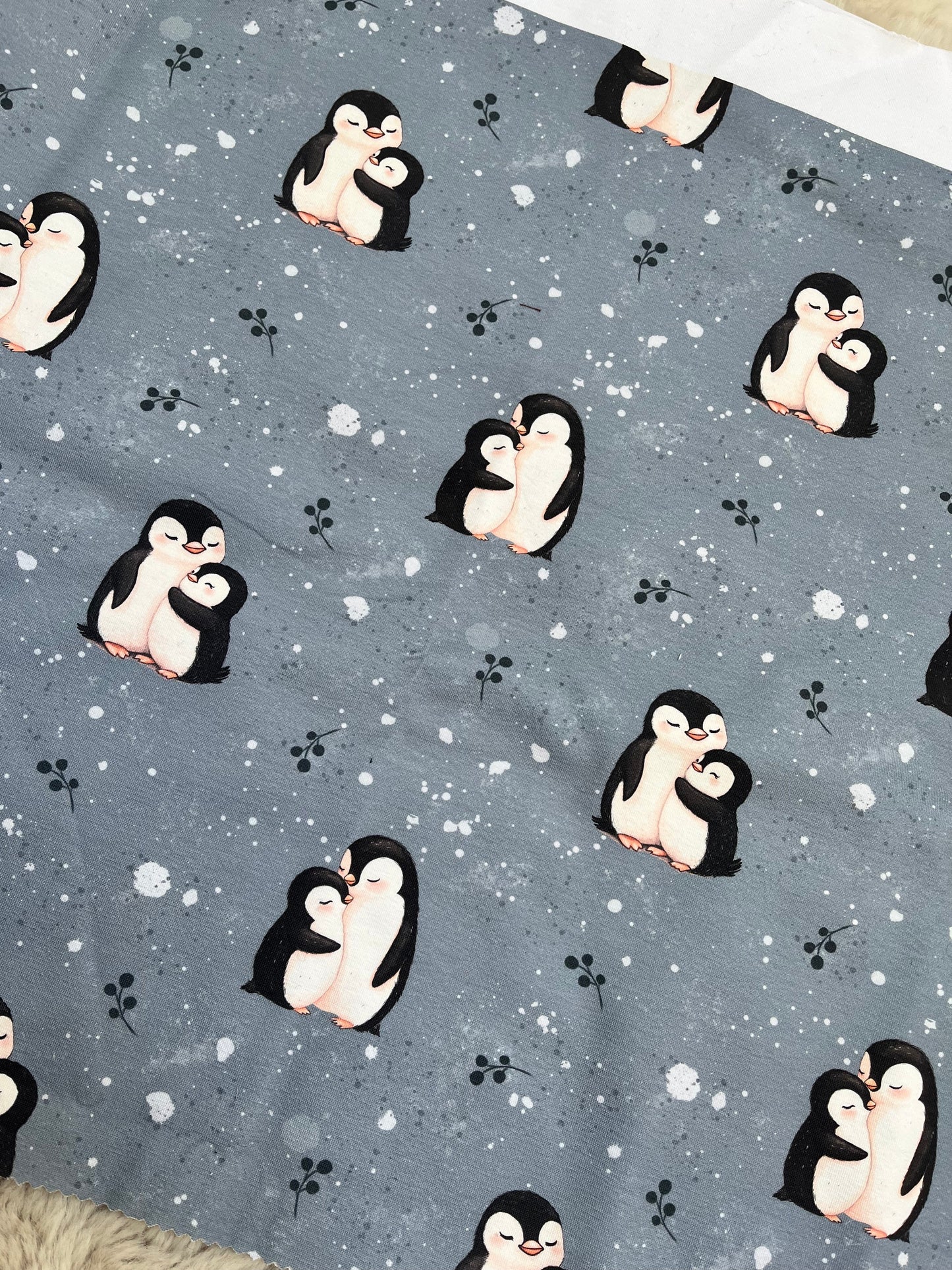 Reststück Pinguine Jersey ca. 46cm