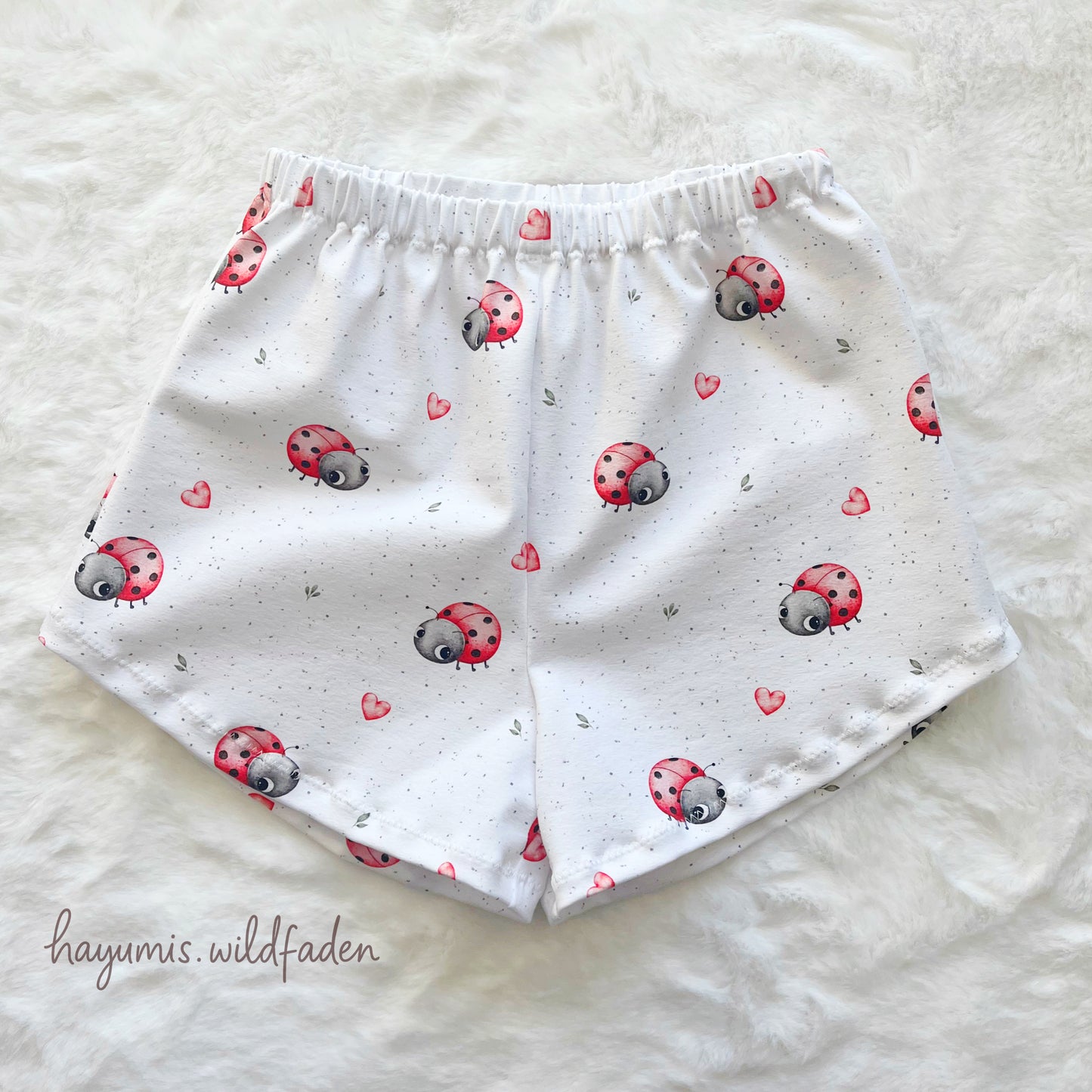 Oversize Shirt + Shorts „Marienkäfer“ Gr. 122