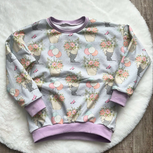 Oversize Sweater „Kätzchen“ 62 - 146