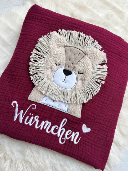 B-Ware Baby Decke „Würmchen“