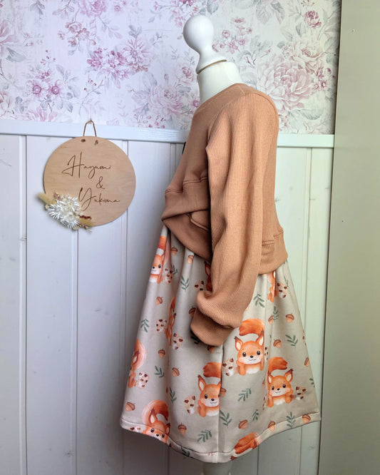 Pulli Tunika 68 - 152 "Eichhörnchen"