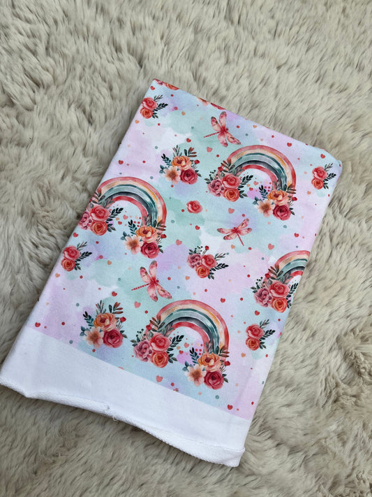 Reststück Regenbögen French Terry ca.49cm