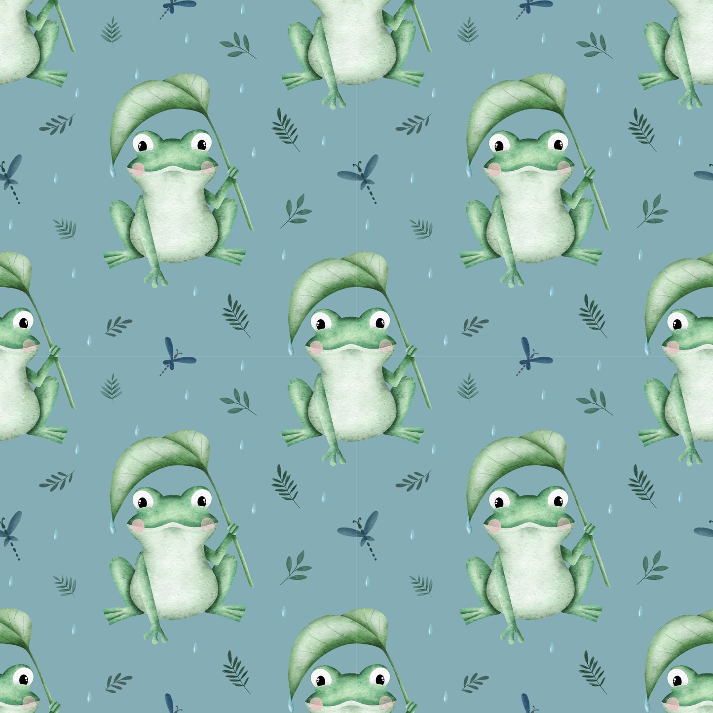 [071] VORBESTELLUNG Eigenproduktion Frösche blau 0,5m