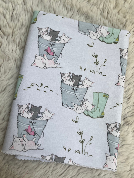 Reststück French Terry Katzen im Stiefel ca. 45cm