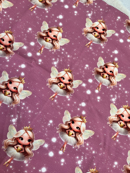 Reststück Feen Jersey ca. 57cm