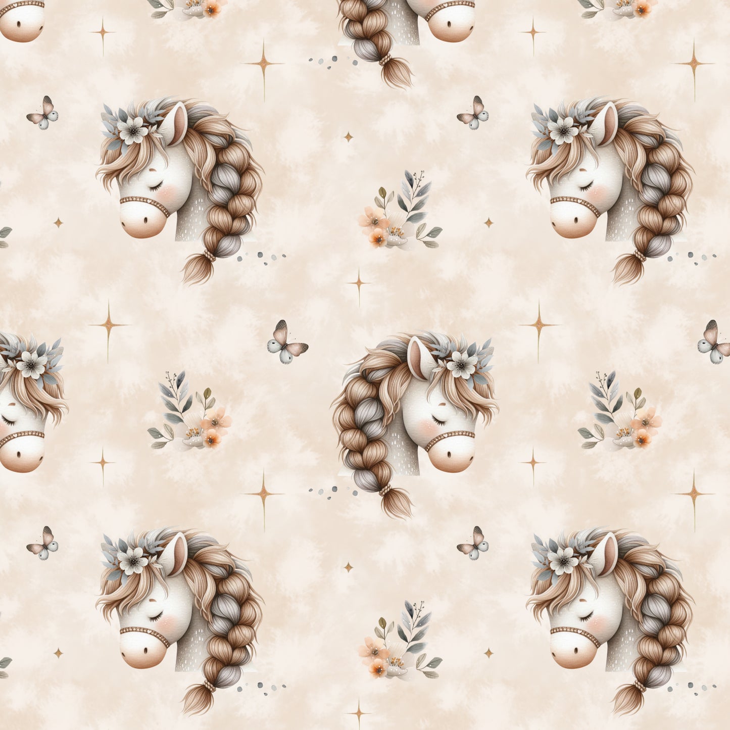 [041] VORBESTELLUNG Eigenproduktion Pferdekopf taupe 0,5m