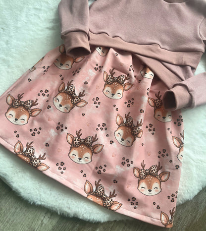 Pulli Kleid 68 - 152 "Leo Reh"