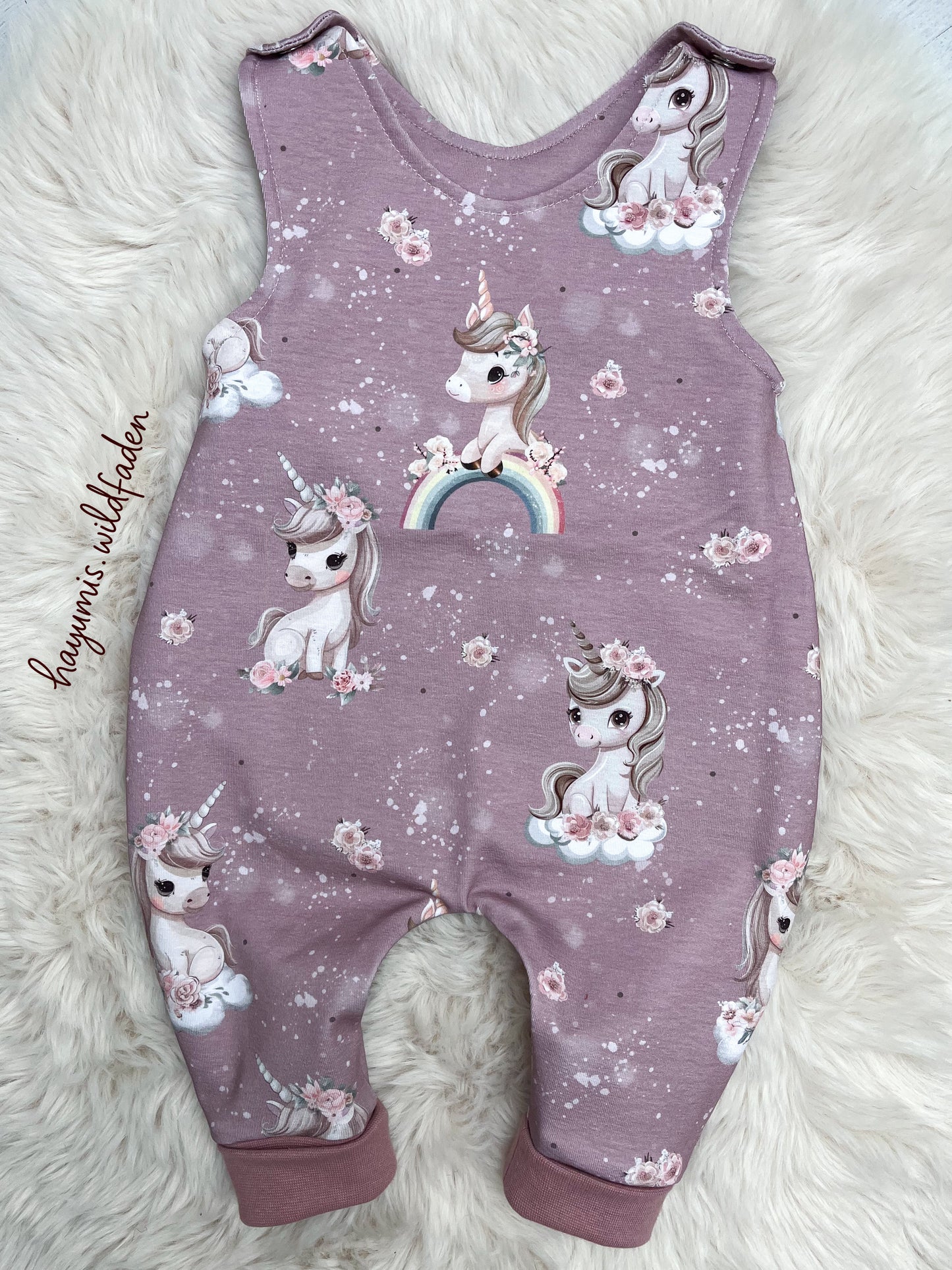 Strampler „Rainbow Unicorn“  Gr. 56