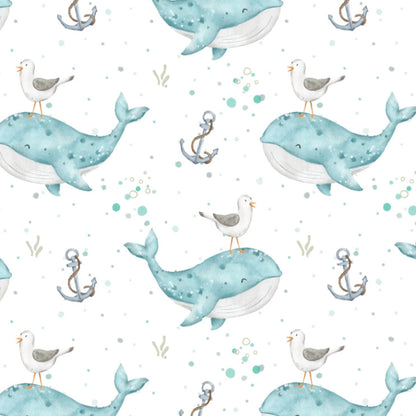 [012] VORBESTELLUNG Eigenproduktion Wale weiß 0,5m